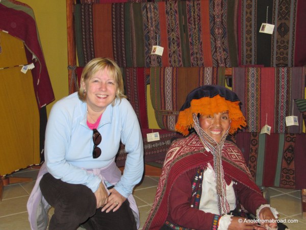 Getting a weaving demonstration