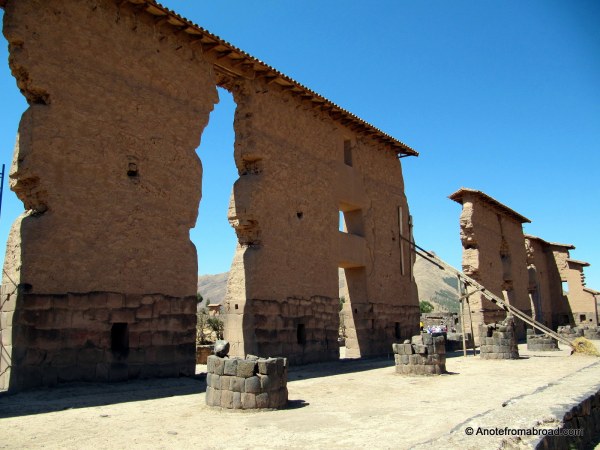 Inca temple of Raqchi and the Temple of Wiracocha