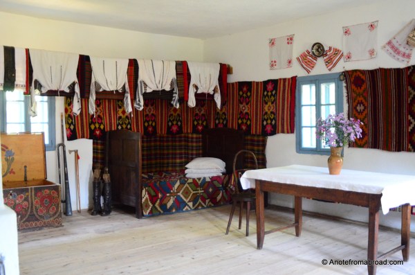 Interior of traditional Romanian house