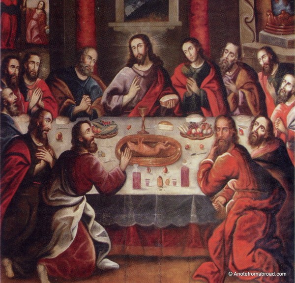 Last supper with cuy