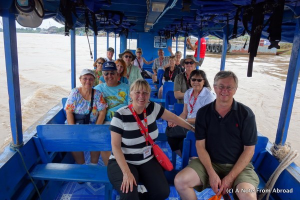 Our group of 14 on the Mae Khong River