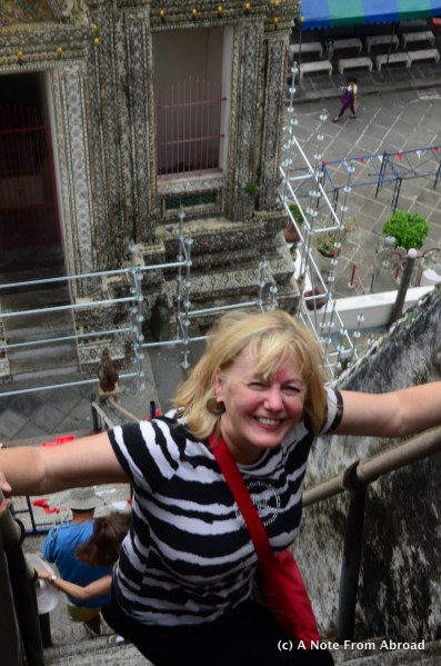 Climbing back down from Temple of Dawn
