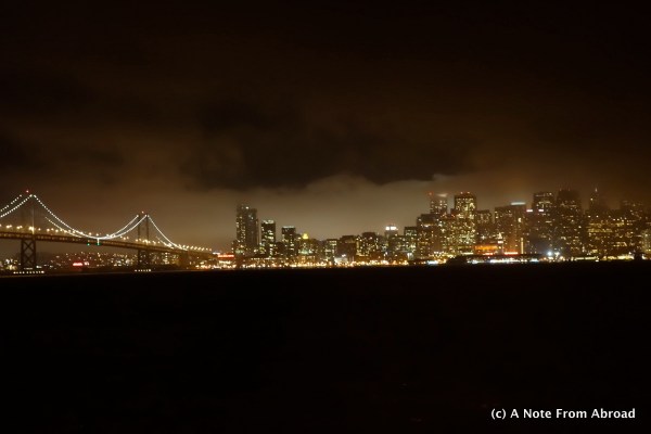 San Francisco skyline from Treasure Island