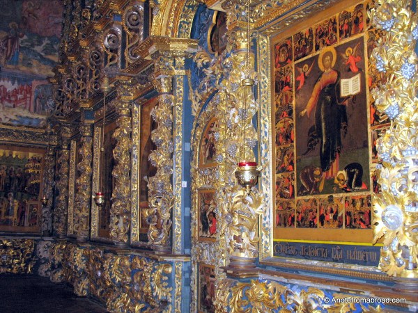 Interior Elijah the Prophet, known for exquisite icons and frescoes