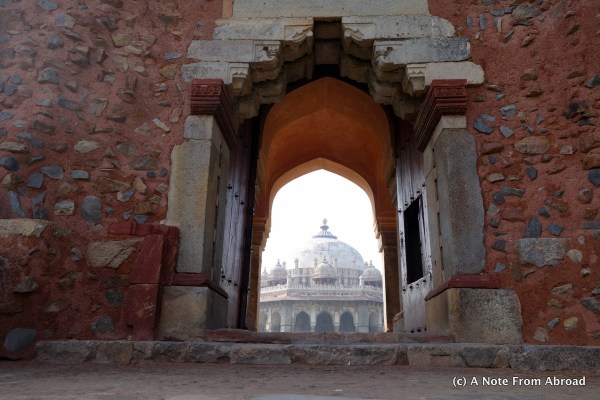 Looking through the arches