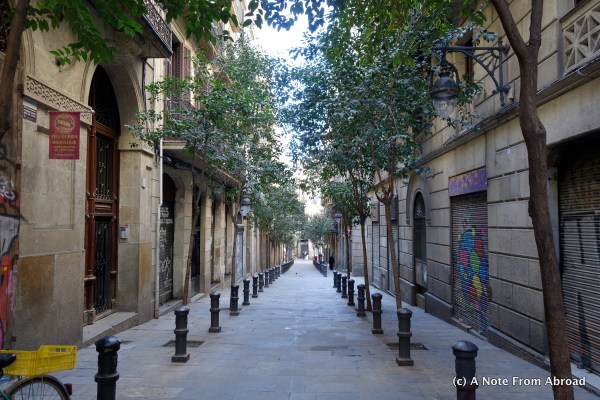 Our quiet neighborhood on a Sunday morning