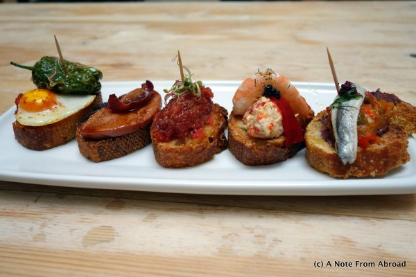 An assortment of tapas - Yummy!