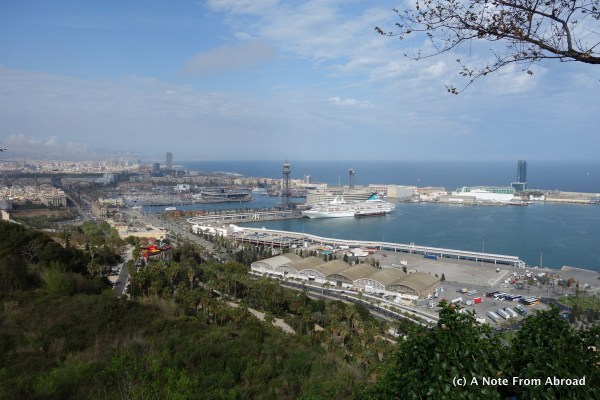 Harbor view from Montjuic