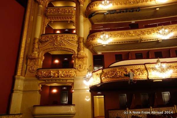 Ornate decorations on box stalls