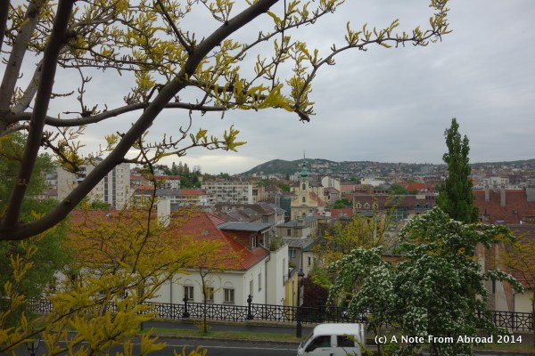 The Buda side of the Danube taken from Palace Hill