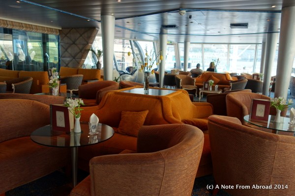 Lounge where lectures and port talks are done