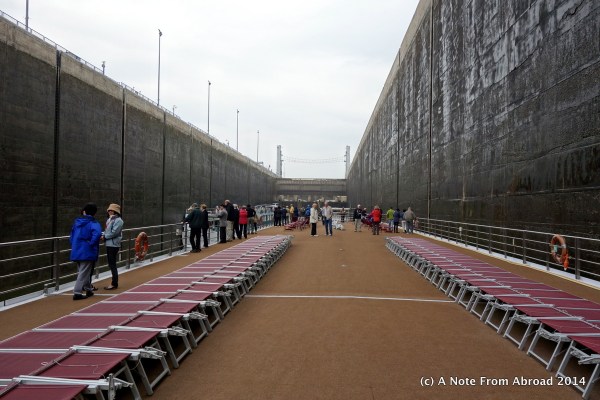 Water is pumped in and we start to rise