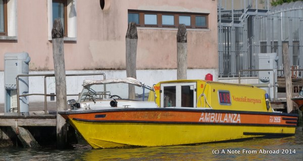Water (boat) ambulance