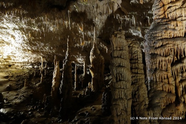 Inside Postojna Cave