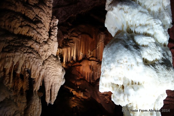 The symbol of Postojna Cave is the white stalagmite named Brilliant