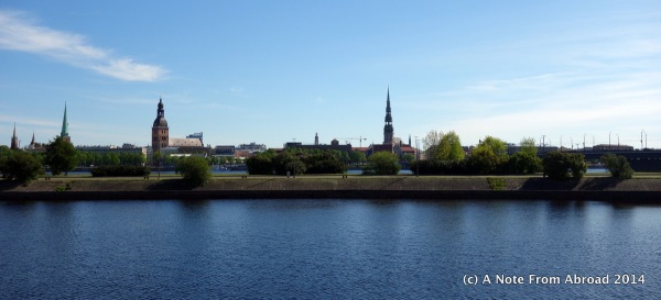 Sky line of old town Riga