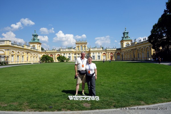 In front of Wilanow Palace