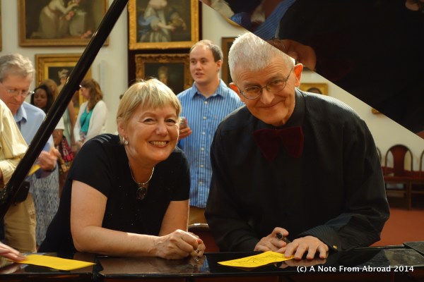 Our very talented pianist at the Chopin recital