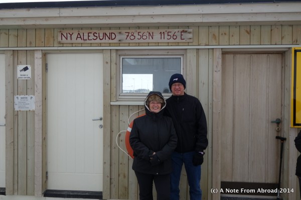 The sign shows our latitude