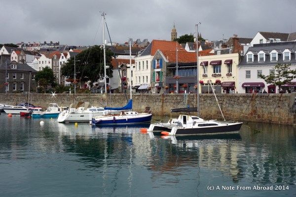 Harbour at St. Peter Port at low tide