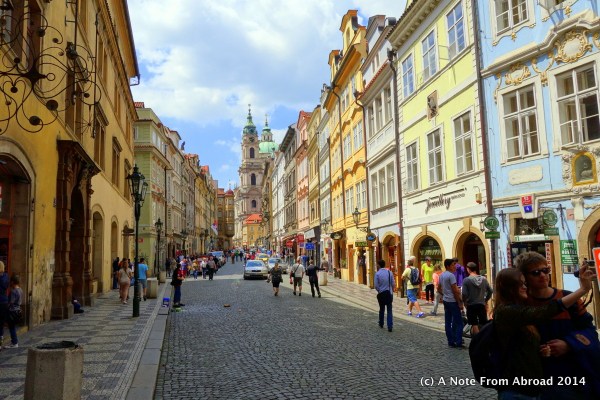 The beautiful streets of Prague