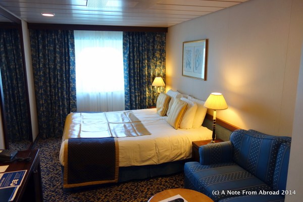 Our cabin on the Ocean Princess