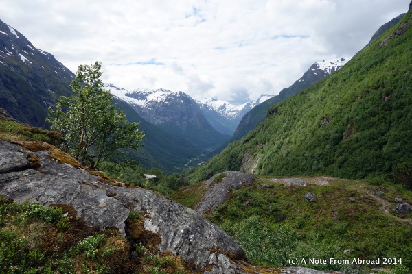 Our view as we climbed the mountain roads