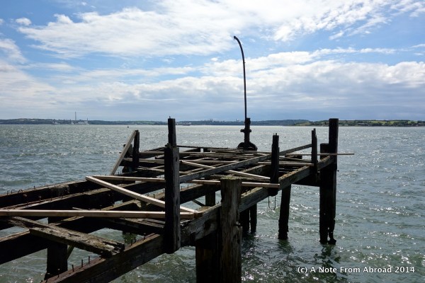 This is the remains of the actual pier that the last passengers to board the Titanic left from