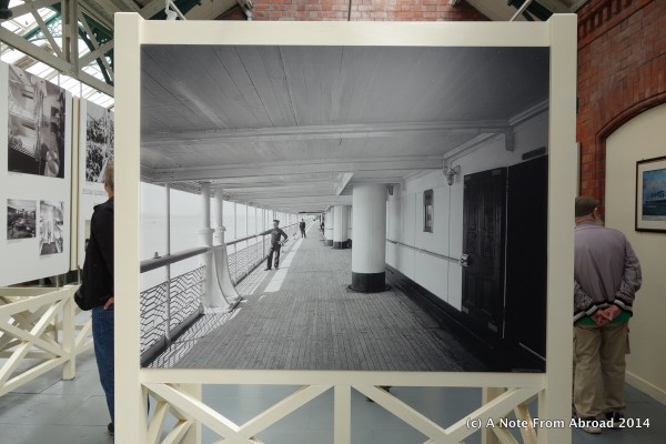 Promenade deck of the Titanic - photo from exhibit