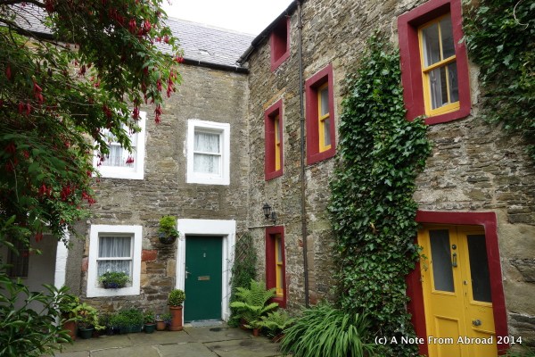 Most of the homes are built out of stone