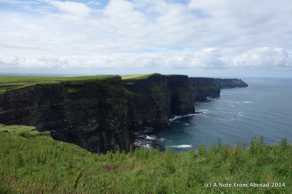 First view - Cliffs of Moher, facing South from viewing platform