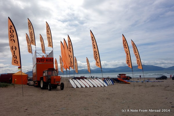 Surfing lessons were a hit