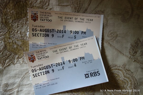 Tattoo Tickets