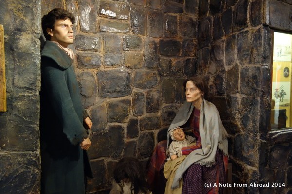 Family of four in the 1800's