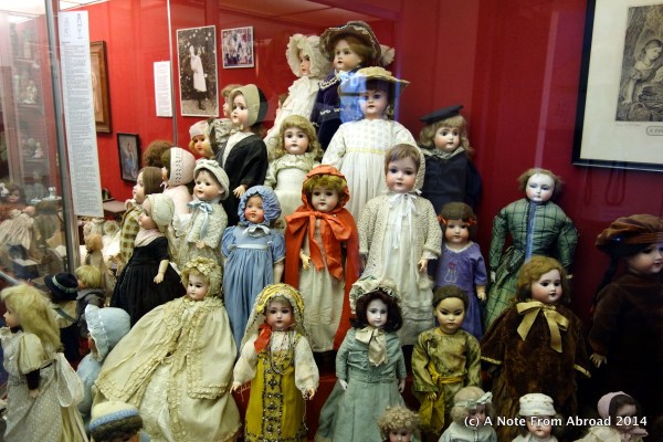 A small sample of the extensive doll collection