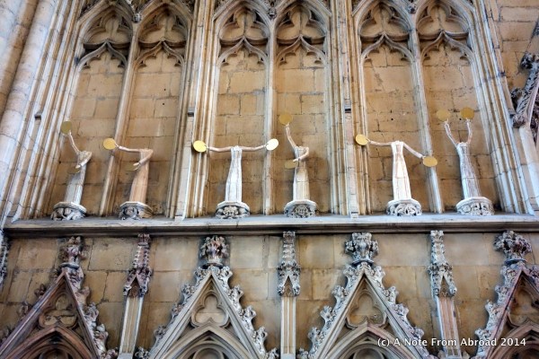 The headless bodies caught my attention, but I never found out their significance