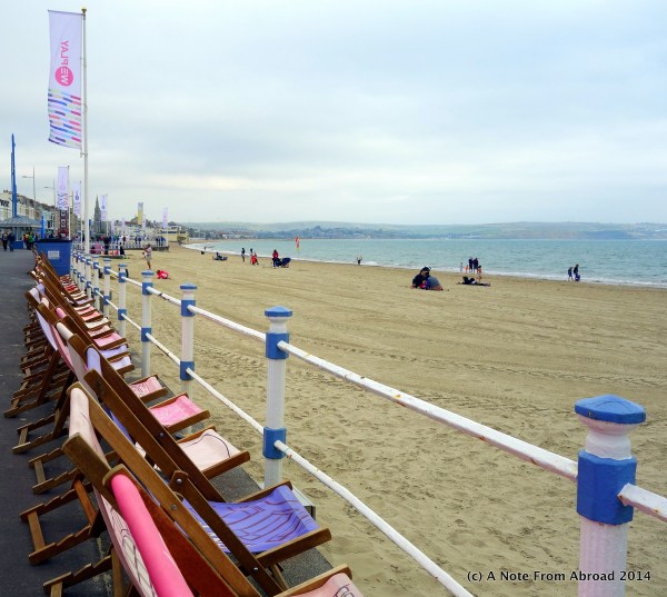 Comfortable chairs lined the boardwalk for anyone that wanted to sit and watch the surf