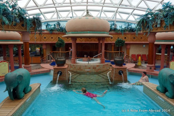 Indoor swimming pool and spa area