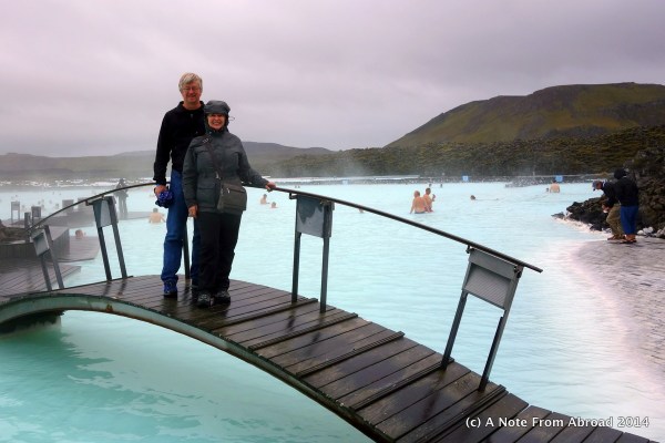 Tim and Joanne at the Blue Lagoon