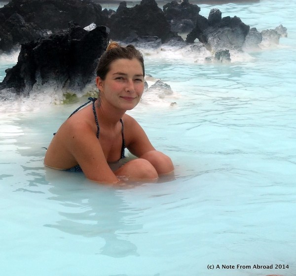 Soaking in the hot thermal waters