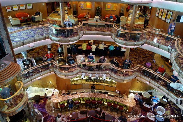 Here is where many sit during the day, reading, drinking or people watching