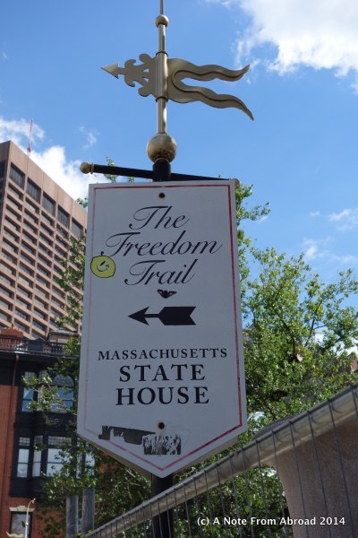 Start of the Freedom Trail