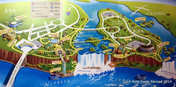 Map of Niagara Falls State Park