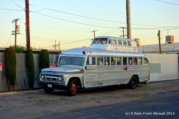 School bus with a VW pop-top