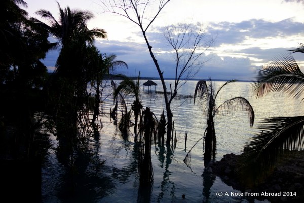 Taken from the hallway right outside of our hotel room on Lake Peten Itza