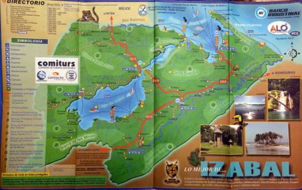 Map of Lake Isabal area