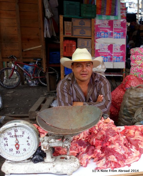 Raw meat ready to be weighed and wrapped