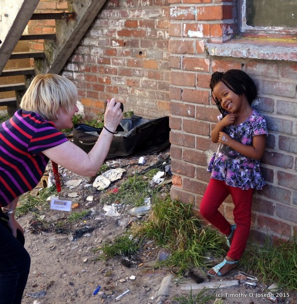 Tim captured me as I was taking a picture 