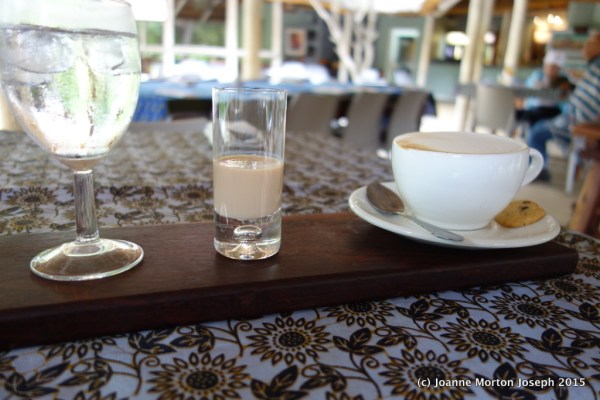 A little pick me up, coffee and local liquor.