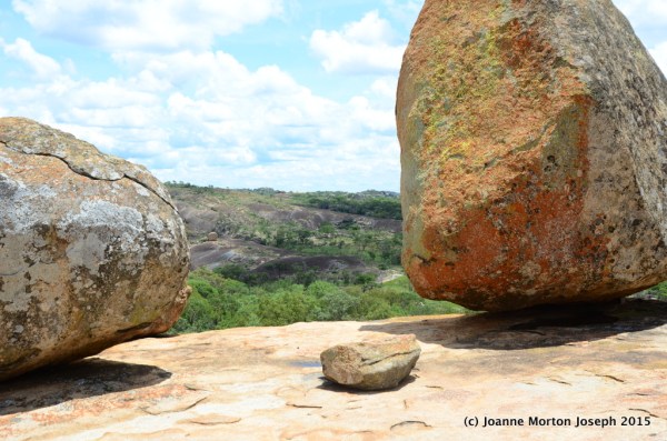 The large boulders were a huge part of the scenery